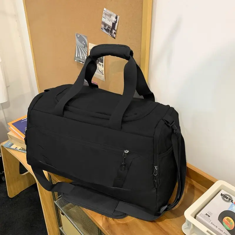 Men Outdoor Handbag Carry Handle with Shoe Compartment and Wet Pocket Training Sports Bag for Camping/Trekking/Hiking/Traveling