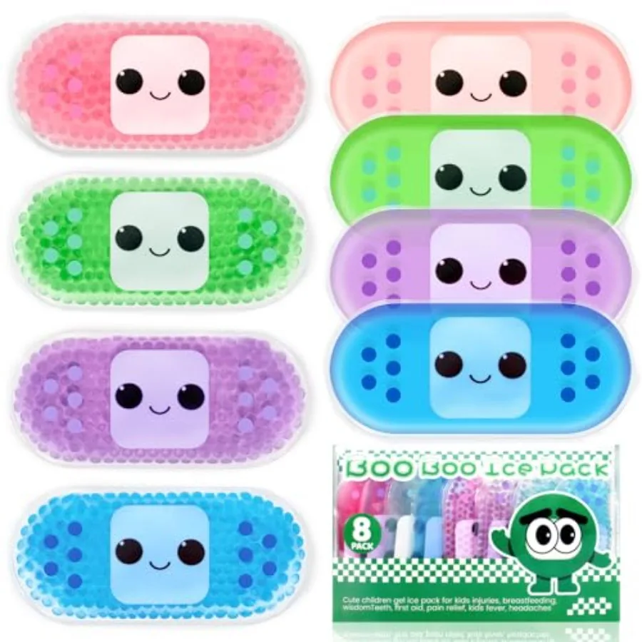 

Ice Pack, Hot or Cold Pack Gel Cooling Pad, Reusable for Injuries Medical Health, Swelling and Pain Relief, Tired Eyes, Child I