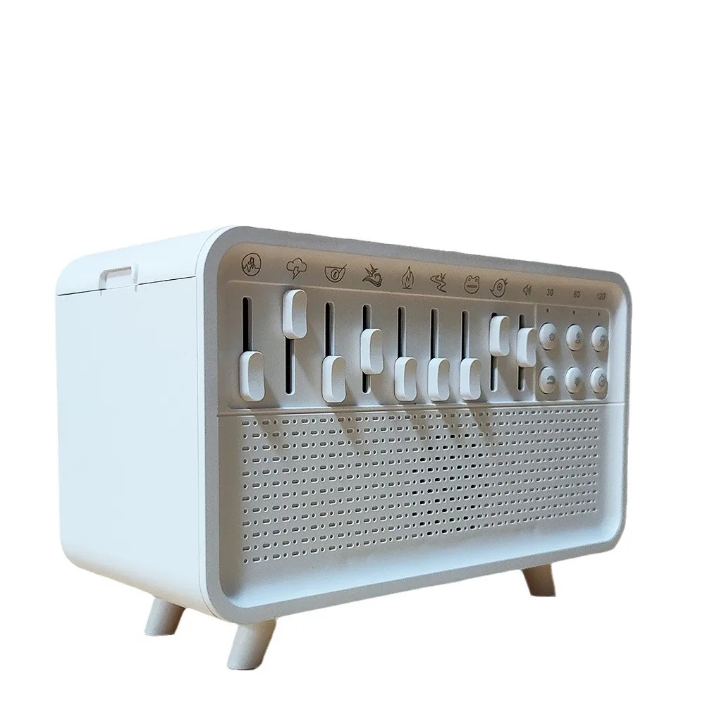 

3 in 1 White Noise Sleep Aid BT Speaker Simulation Flame Aromatherapy Humidifier Night Light Sleep Aid White Noise Machine