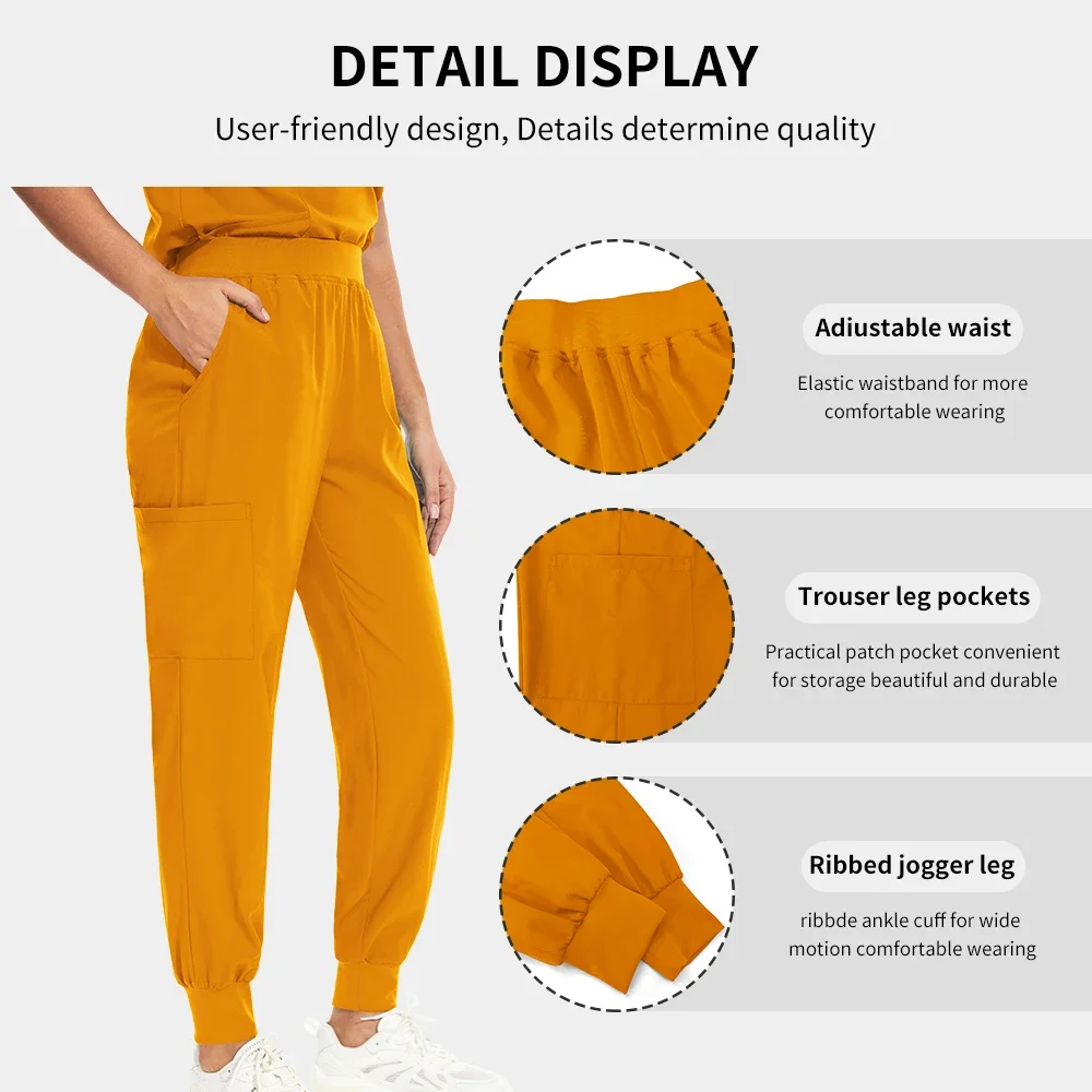 Ensemble d'uniforme de gommage, blouse de laboratoire, médecins, infirmières, personnel de soins infirmiers, uniformes de travail, doux et respirant, ensemble de vêtements de travail 2 pièces, gommages pour femmes, haut et pantalon