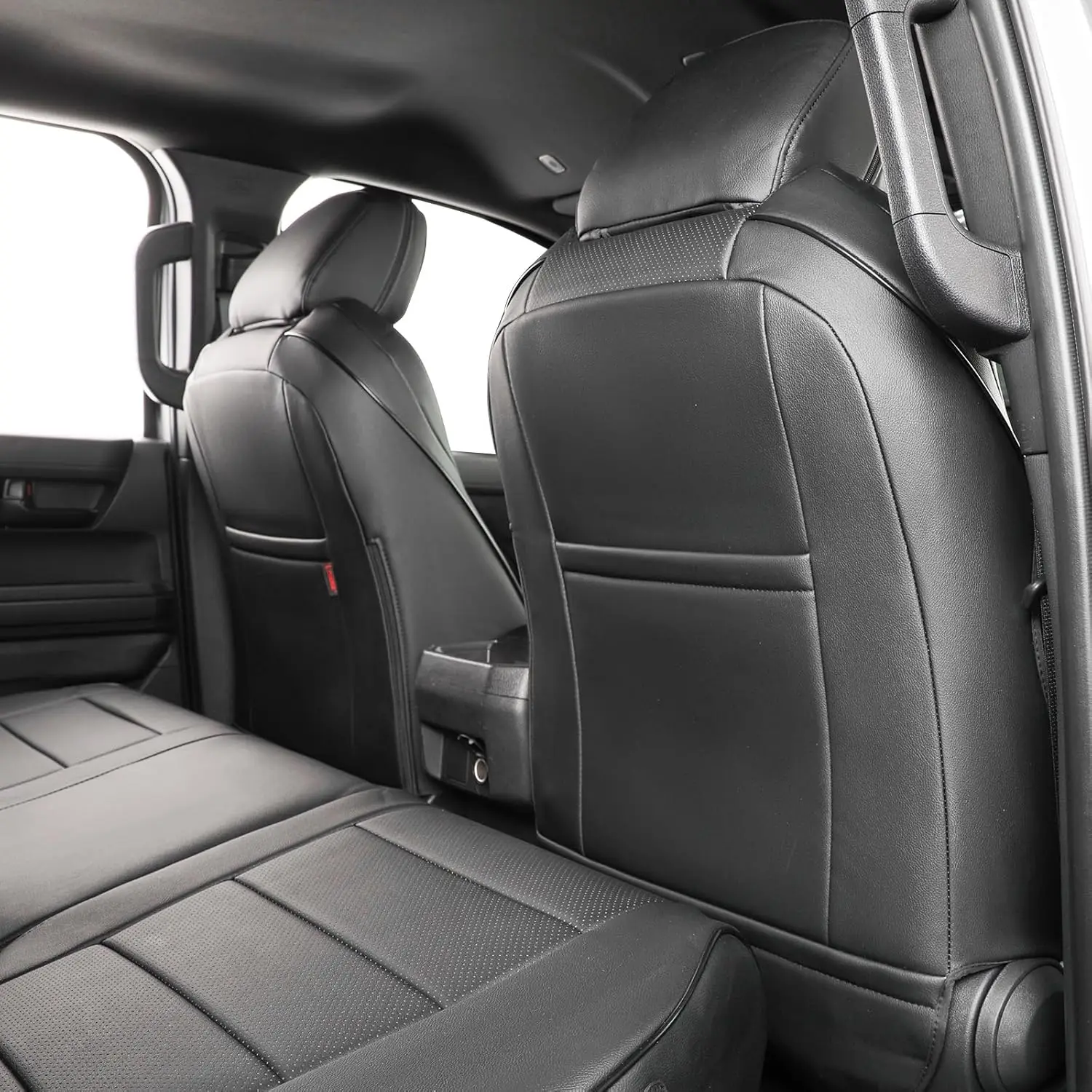 EKR  Tacoma Custom Fit Car Seat Covers Accessories Full Set For Toyota Tacoma Tacoma 2016-2026 DoubleCab/CrewCab SR/SR5/TRD Sport/TRD Off-Road/Limited Truck Faux Leather Universal Seat Covers