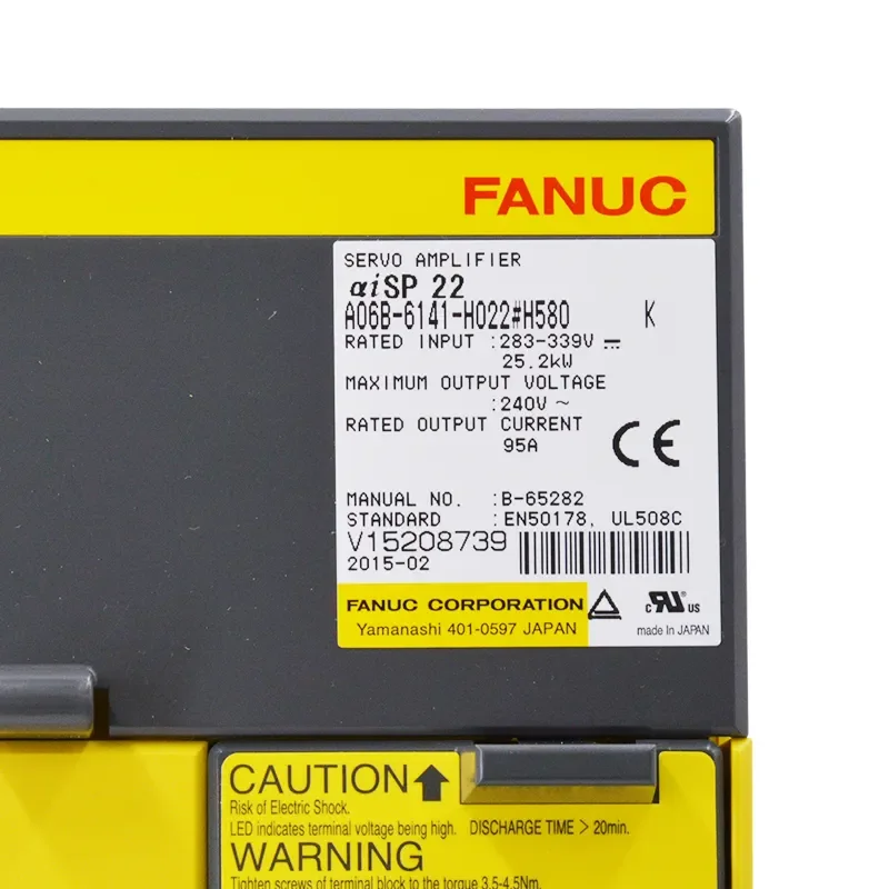 

Промышленный Fanuc A06B-6141-H022 # H580 серводвигатель с автоматическим управлением