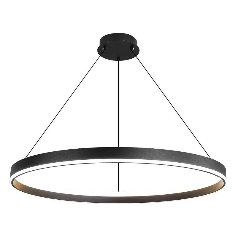 Modern Minimalism Round Ring Led Chandeliers Lighting Living Room Office Lustre Pendant Lights Home Decor Bedroom Hanging Lamps