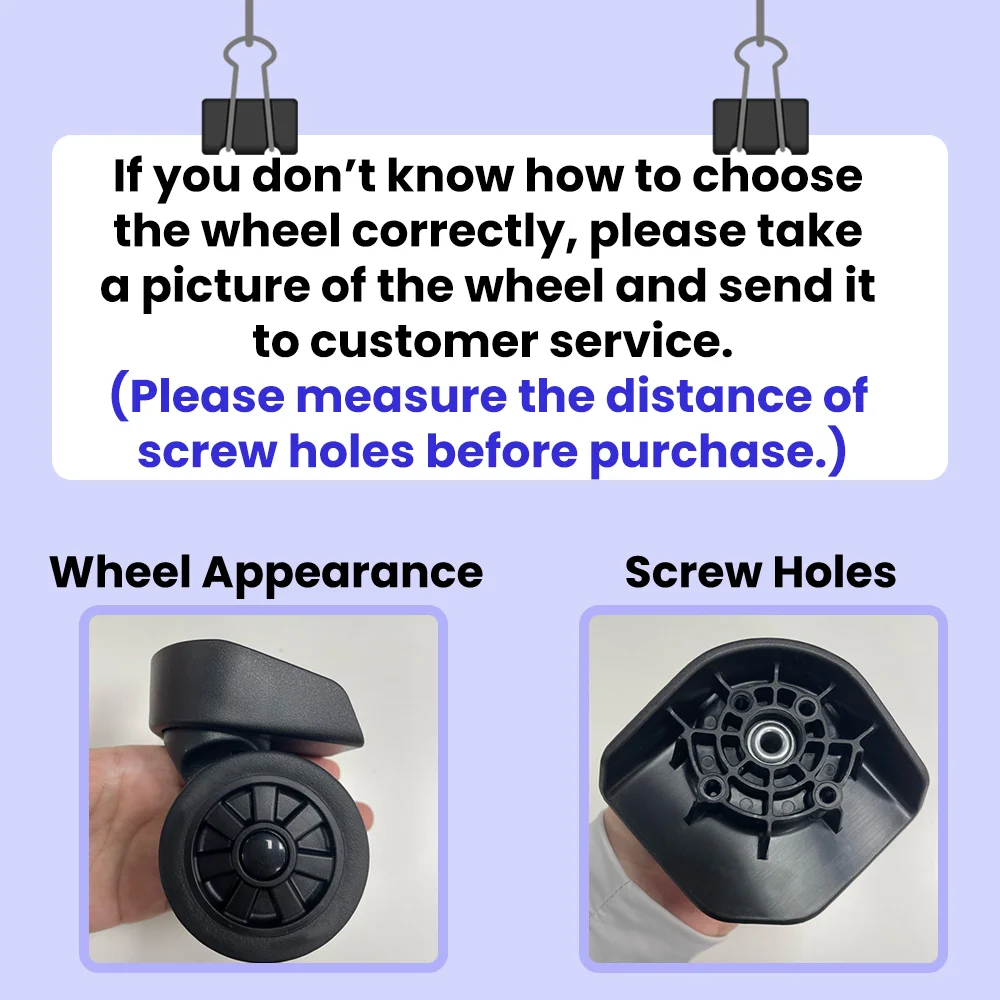 For Samsonite 001 Universal Wheel Replacement Suitcase Rotating Smooth Silent Shock Absorbing Wheels Travel Accessories Wheels