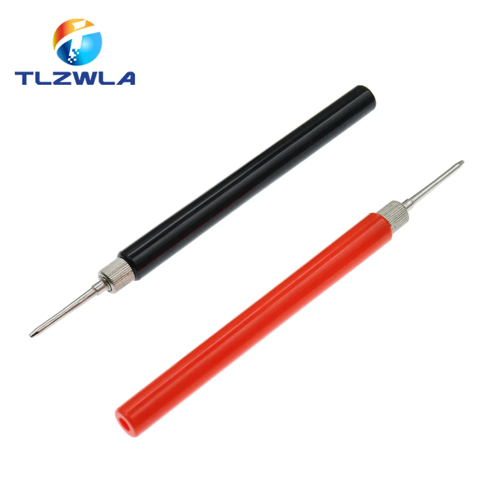 2PCS Insulated Test Meter Probe Insulated Test Probe Connector For Multimeter Stainless Steel Needle Test Leads Pin Needle 2.0mm