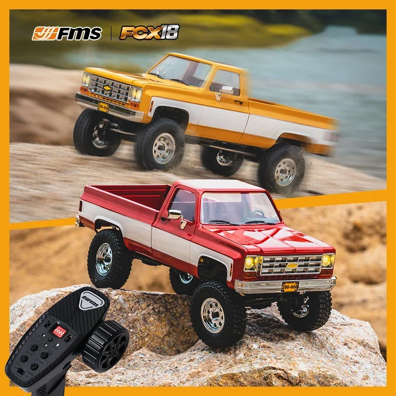 1:18 FCX18 RC Pickup FMS K10 RC Remote Control Vehicle Model RTR Car Simulation Climbing Car Four-wheel Drive Toys for Children