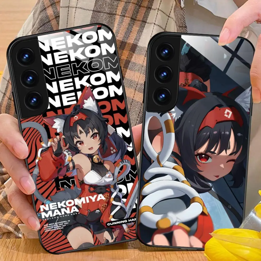 ZZZ Nekomiya Phone Case for Samsung Galaxy S26 S25 S24 S23 S22 S21 S20 Note20 Plus FE Ultra Glass Protective Cover