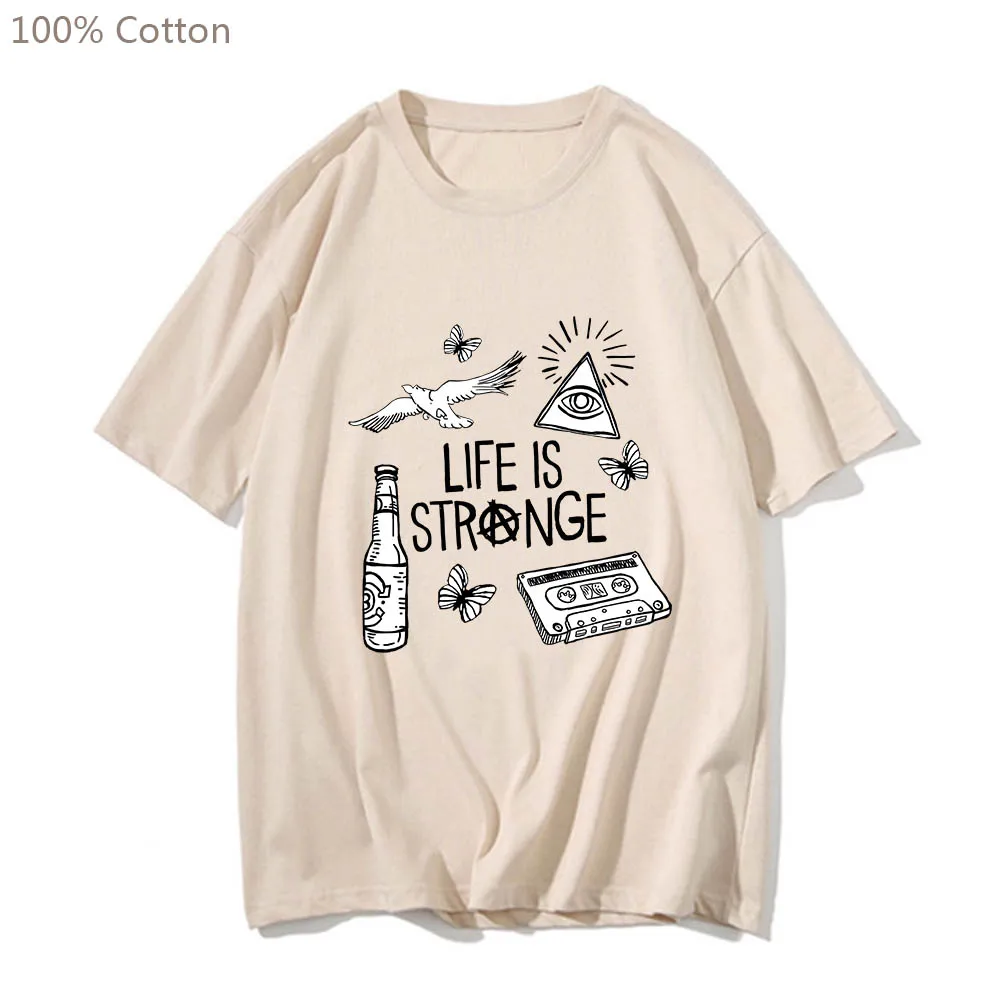 Life Is Strange Harajuku Anime T-shirts Cute Manga/comic Tshirt Funko Pop 100% Cotton Tee-shirt Short Sleeve Men/women T Shirt