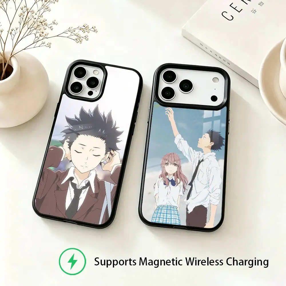 A S-Silent V-Voice Anime Phone Case For iPhone18,17,16,15,14,13,12,11 Plus,Pro Supports Magnetic Wireless Charging