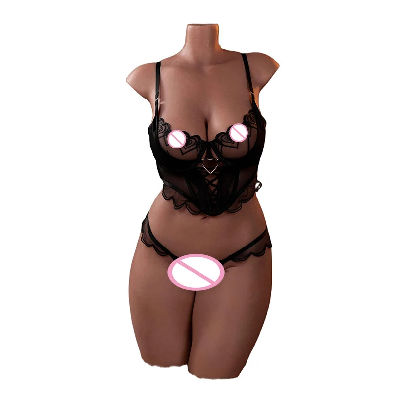 MIVM Full Silicone Half Body Model Solid Sex Doll Large Chest Realistic Anal 3D Vaginal Male Masturbator Adult Sex Toys For Men