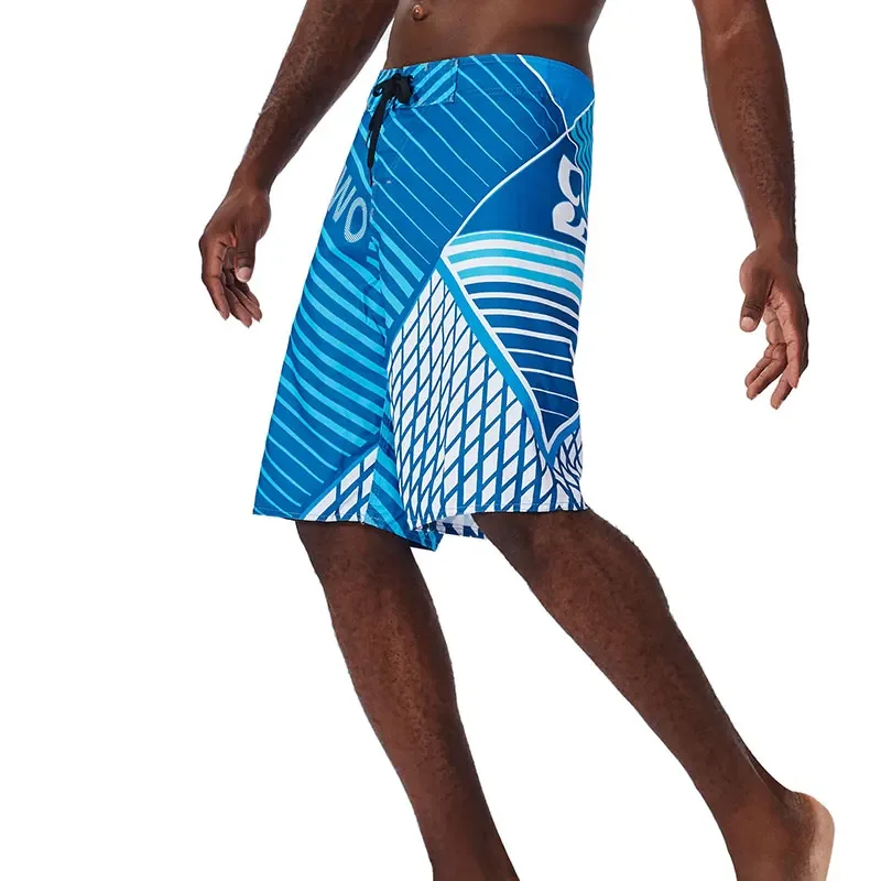 Sommer-Shorts für Herren in den Größen 30-44, lässige, atmungsaktive Jogging- und Fitnesshosen, lockere bedruckte Boardshorts, Surf- und Strandhosen, Badehosen – Detail 5