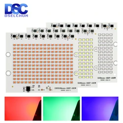 100W RGB LED Chip SMD 2835 luce di inondazione perline AC 220V-240V Led proiettore lampada fai da te per illuminazione esterna rosso verde blu faretto