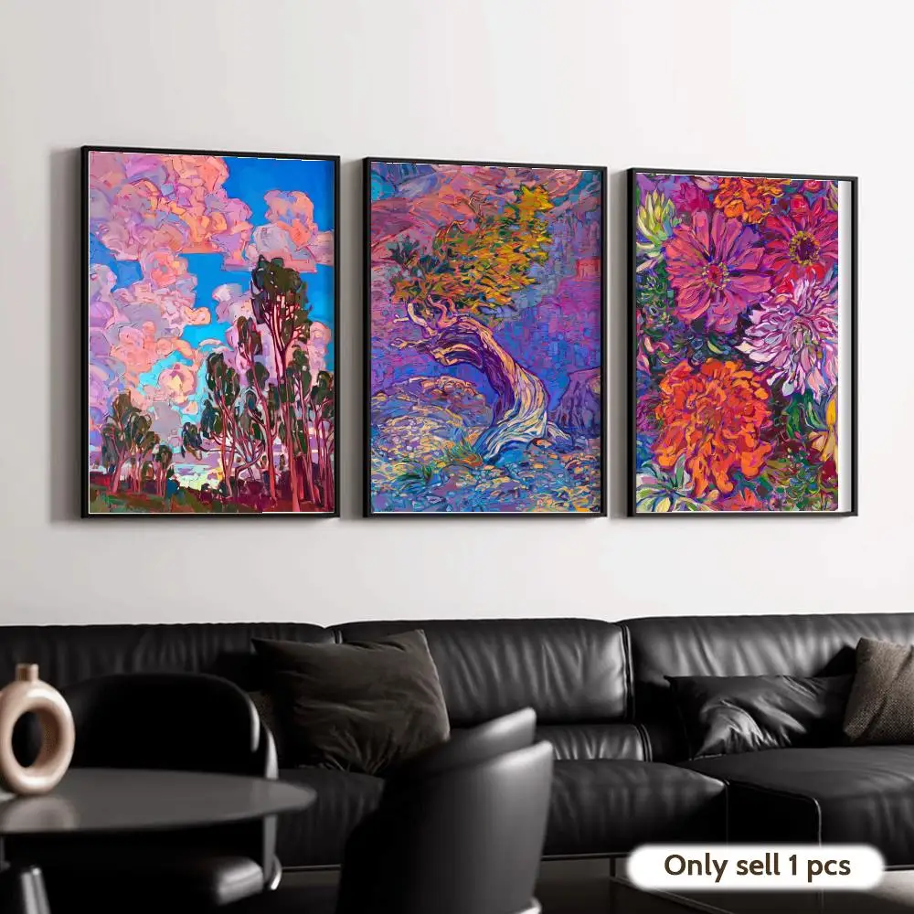Gorgeous Color Abstract Art Poster Decorative Wall Art Stickers Mural Photo Print for Home Living Room Hallway Decor