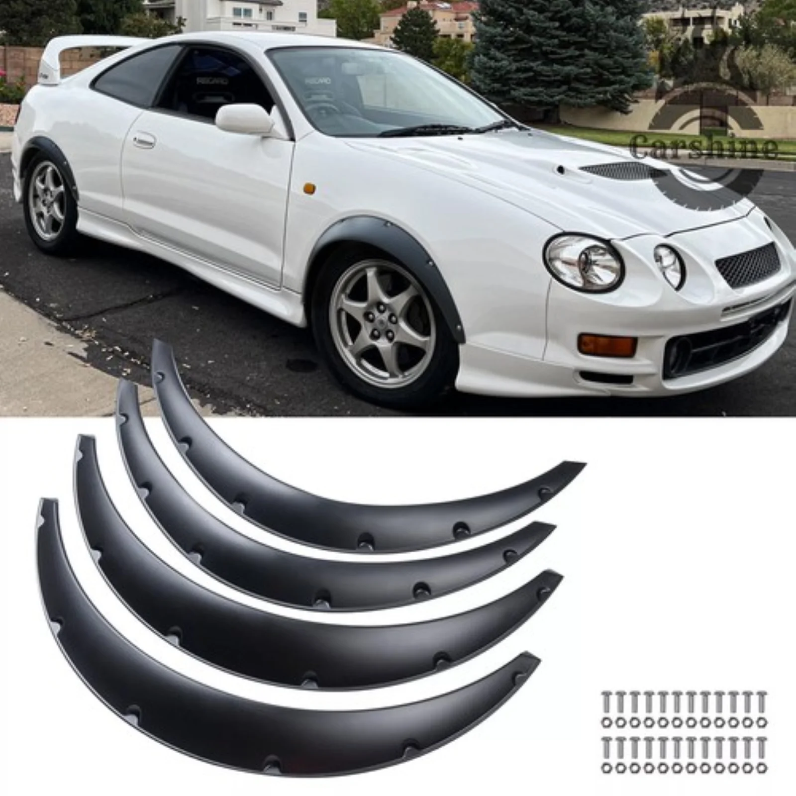

For Toyota Celica GT Fender Flares Extra Wide Body Kit Wheel Arches 3.5" 83mm 4PCS
