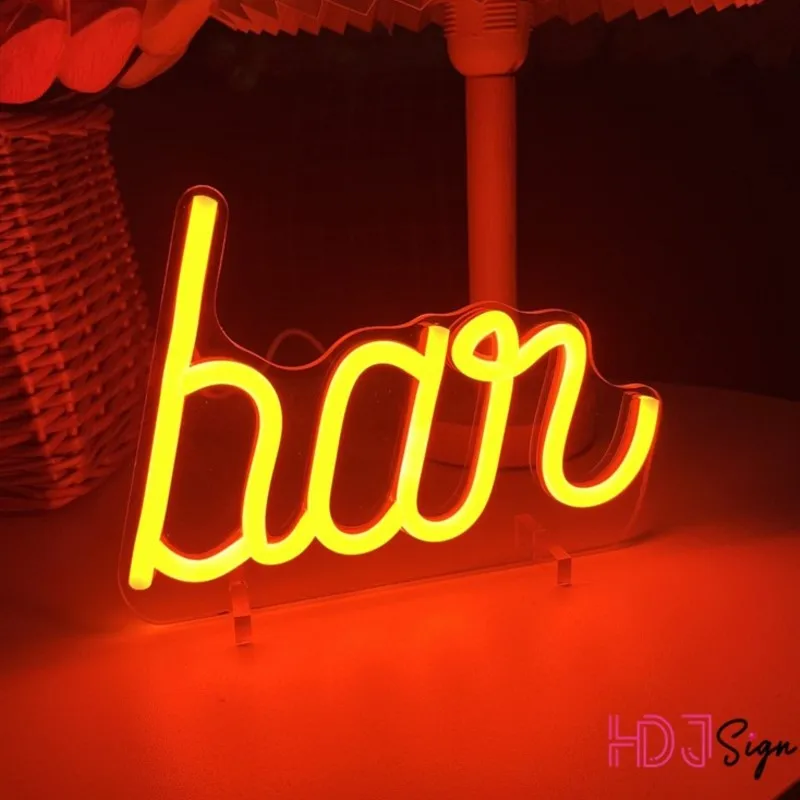 Bar LED Neon Night Light Creative Store Beer Bar Pub Desk Decor Table Lamp Personalized Commercial Plaque