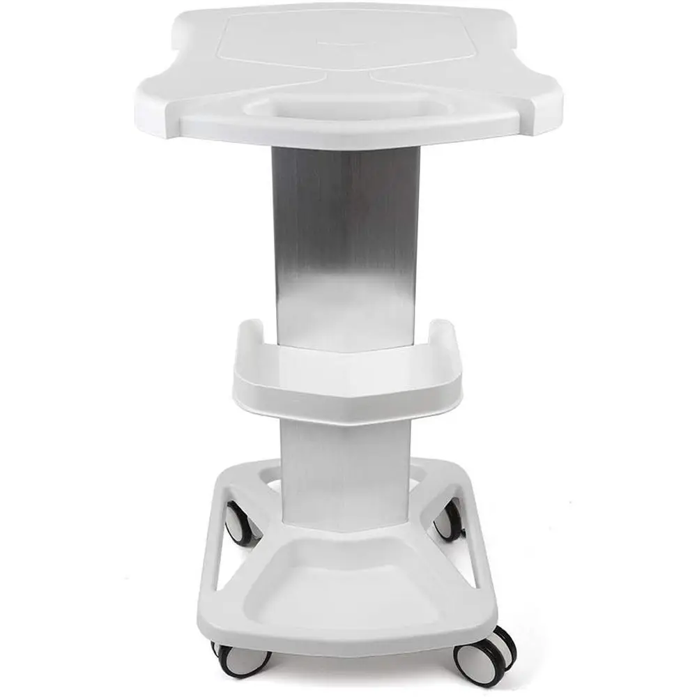 Aluminum Beauty Cart with Mobile Spa Service, Hairdressing Storage, ABS Tray, and Swivel Wheels