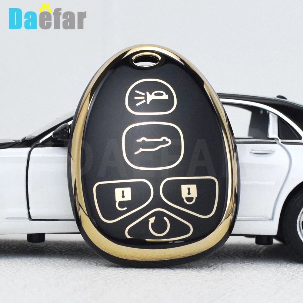 5 6 Buttons TPU Remote Car Key Shell Case for Buick Chevrolet Suburban Tahoe TrailBlazer GMC Sierra Yukon Hummer H2 H3 Isuzu Fob