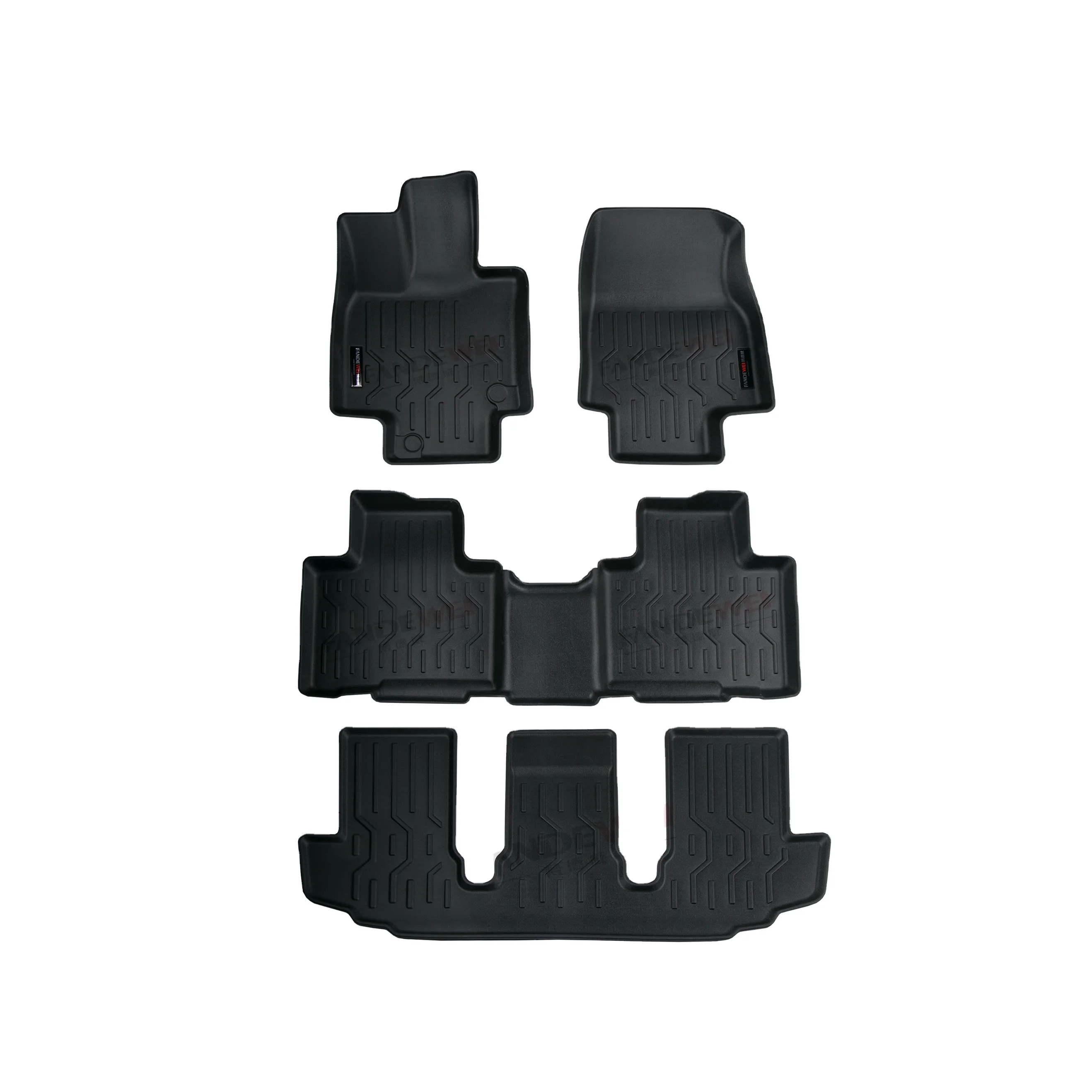 

3D TPV Rubber Best Quality Car Floor Mat Anti slip Anti Scratch Fireproofing for TOYOTA HIGHLANDER (7 Seats) 2022+