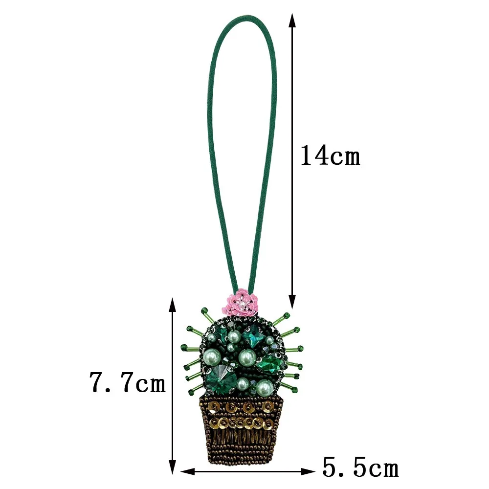 

Cute DIY Rhinestone Flower Pendant 3D Exquisite Floral Lanyard Cartoon Key Chain Bag Chain Charms Bag Ornament