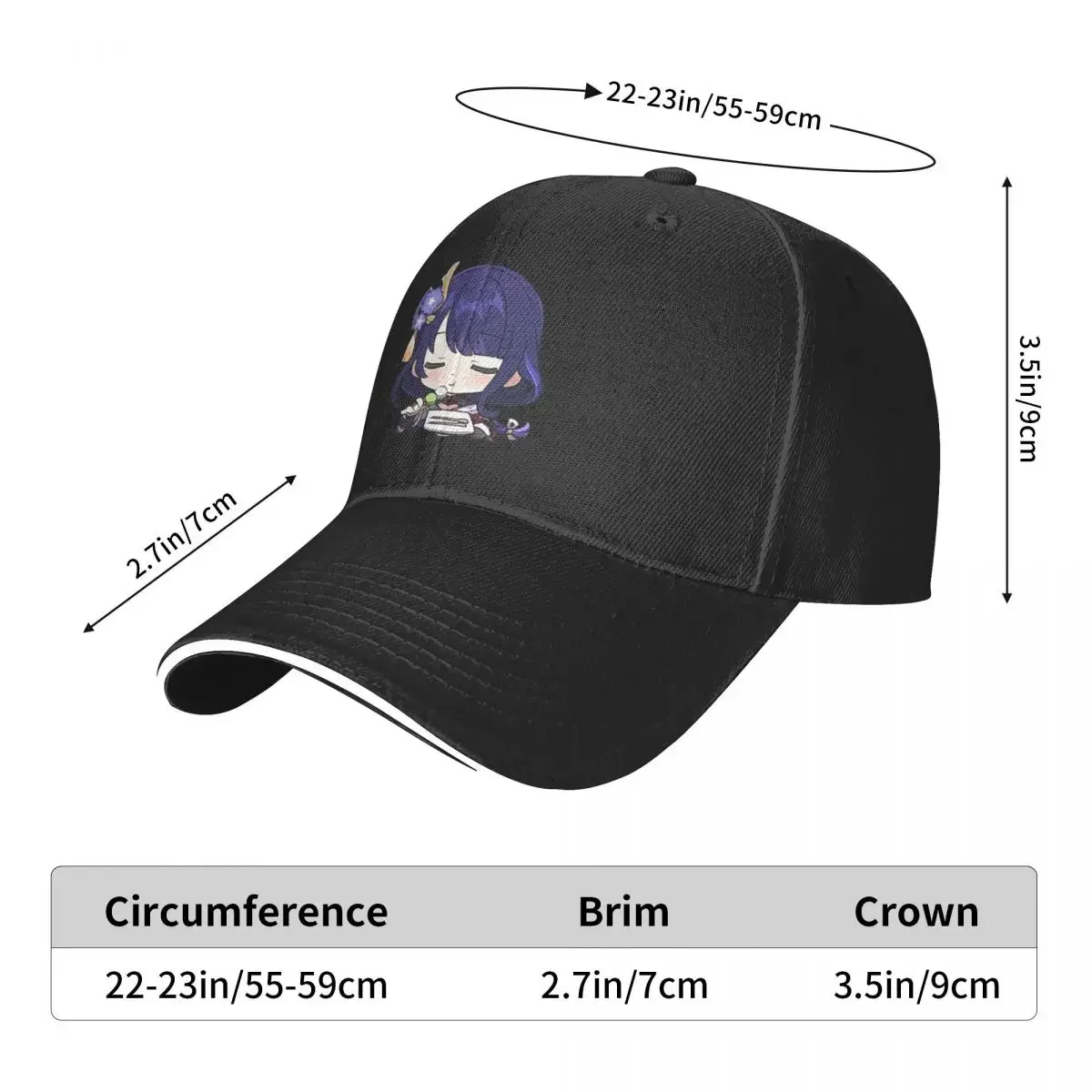 Game Genshin Impact Anime Eating Baseball Cap Cute for Outdoor Mountaineering Elegant Women's Hats Men's Caps