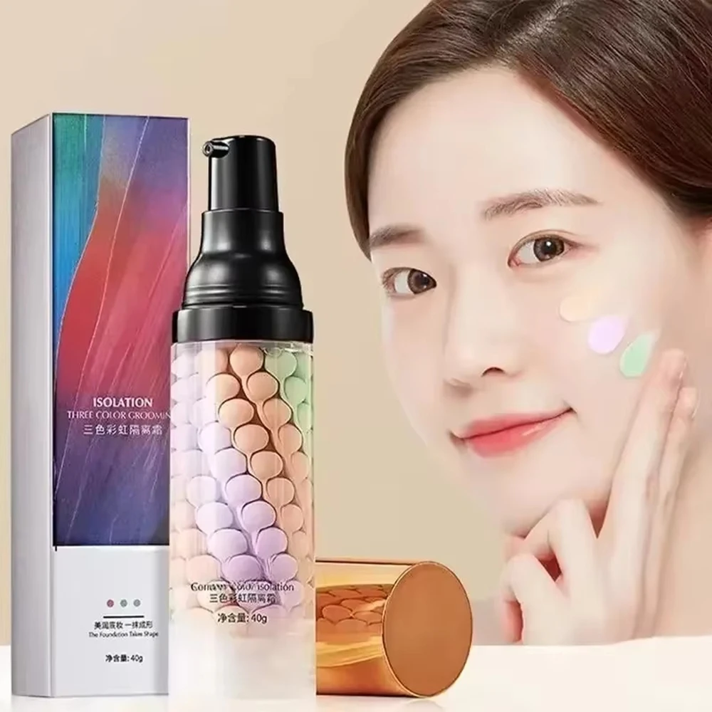 3 Color Repair Isolation Cream Protective Primer Before Makeup Moisturizing Isolation Provide Deep Moisture Helps Brighten Skin