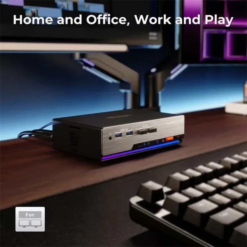 TESmart HDMI 2.1 Dual 8K60HZ KVM Switch Dock da gioco per 2 PC e 2 monitor Supporto VRR FVA ALLM EDID HDR 2x2 KVM Switch
