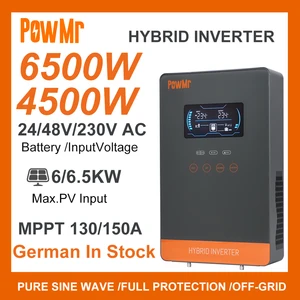 3KW 4.5KW 6.5KW 4.2KW 6.2KW 10KW 24V 48V 230VAC MPPT LOCAL INVERTER LOCAL DELIVERY CABBER LIFEPO4 7 Main Hybrid Inverter Sales - №6