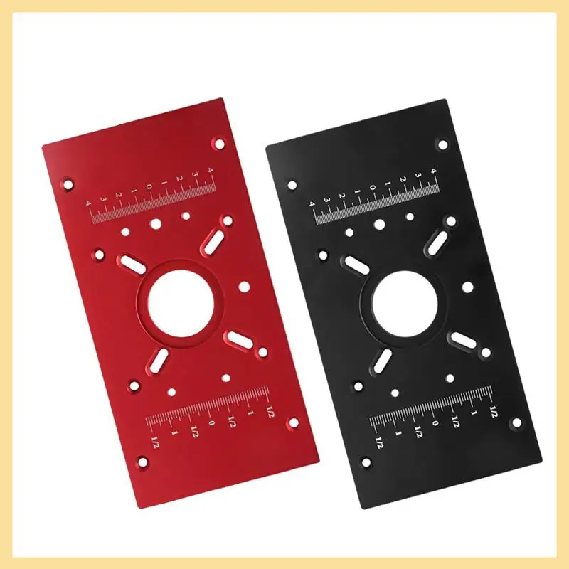 

GOOD-Router Lift With Fixed Base-Router Insert Plate-Woodworking Universal Router Lift Base For 65Mm Dia Router Motor