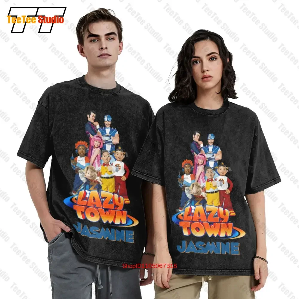 Lazy Town Stephanie Sportacus Vintage Oversized T-Shirt GZC0