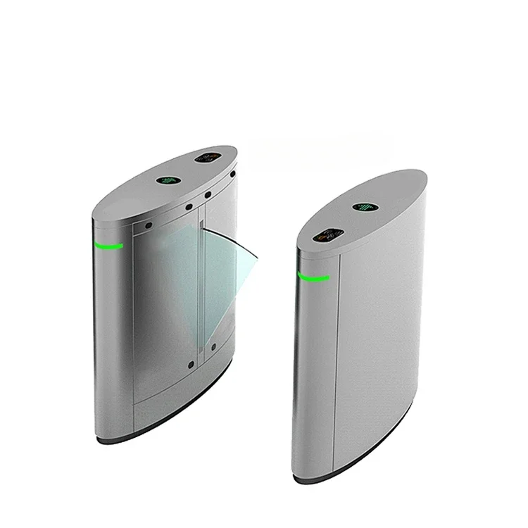 

Automatic Retractable Pedestrian Flap Barrier Gate Access Control Systems For Subway