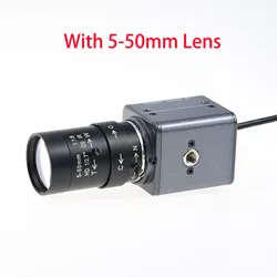 OV9281 Global Shutter,120fps USB Camera 720p Monochrome,Box Webcam 5-50mm/2.8-12mm Varifocal Lens,High Frame Rate Golf Simulator