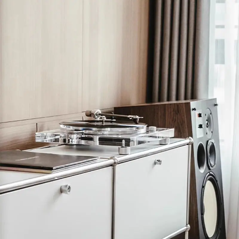 Vinyl record player Acrylic retro M2 Red dynamic magnetic  head Home high-quality phonograph