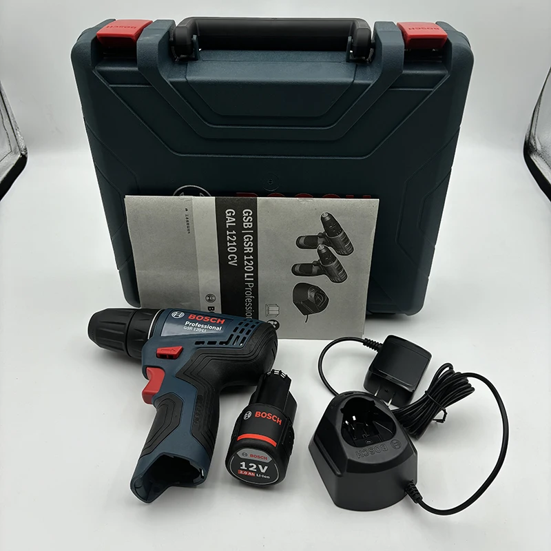 Imagem -05 - Bosch-mini Chave de Fenda sem Fio Furadeira Elétrica Portátil Conjuntos Padrão Faça Você Mesmo Home Estilo Modelo Leve Gsr 120-li 12v