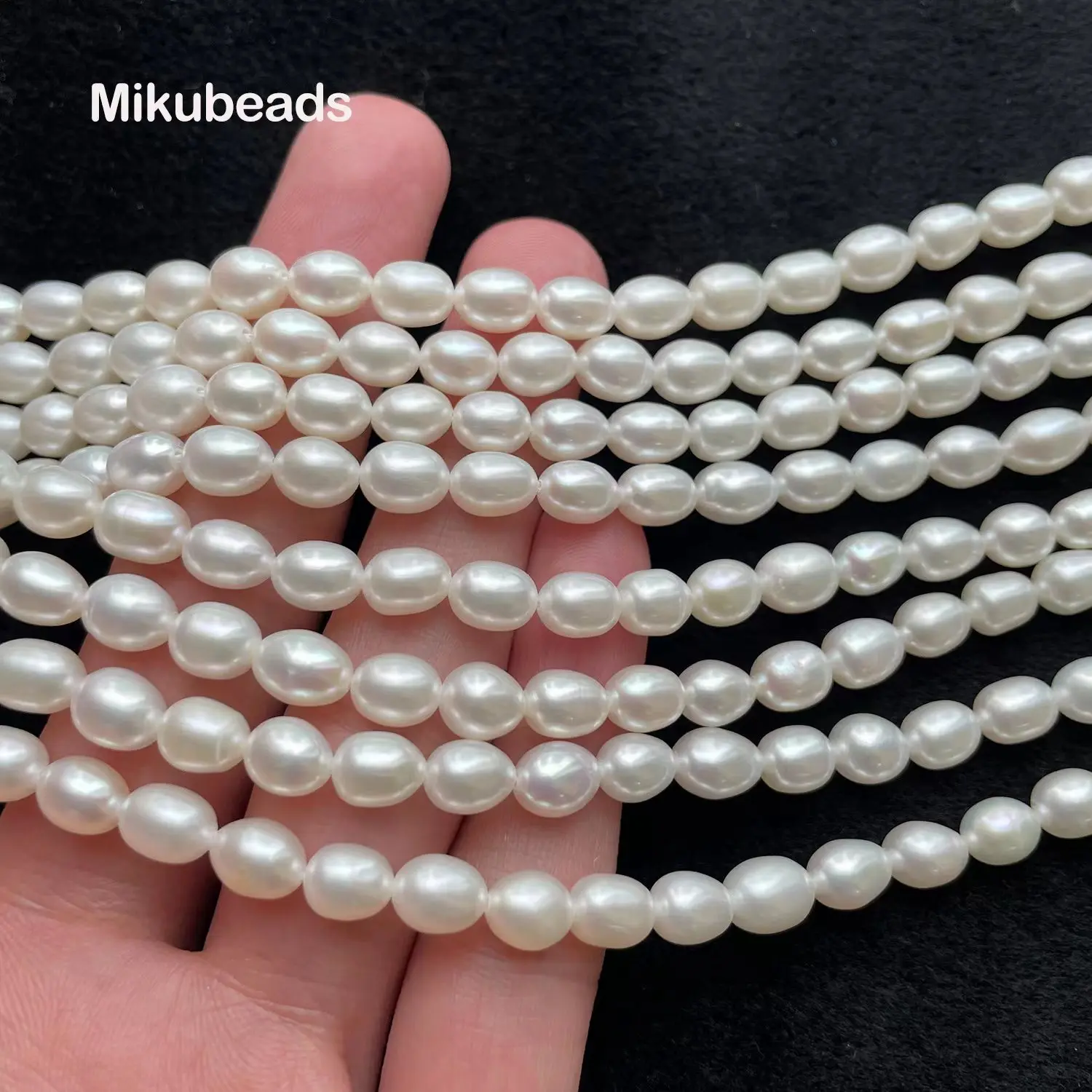 Wholesale Natural 5-6*7-8mm Pearl Smooth Lrregular Loose Beads For Jewelry Making DIY Bracelets Necklace