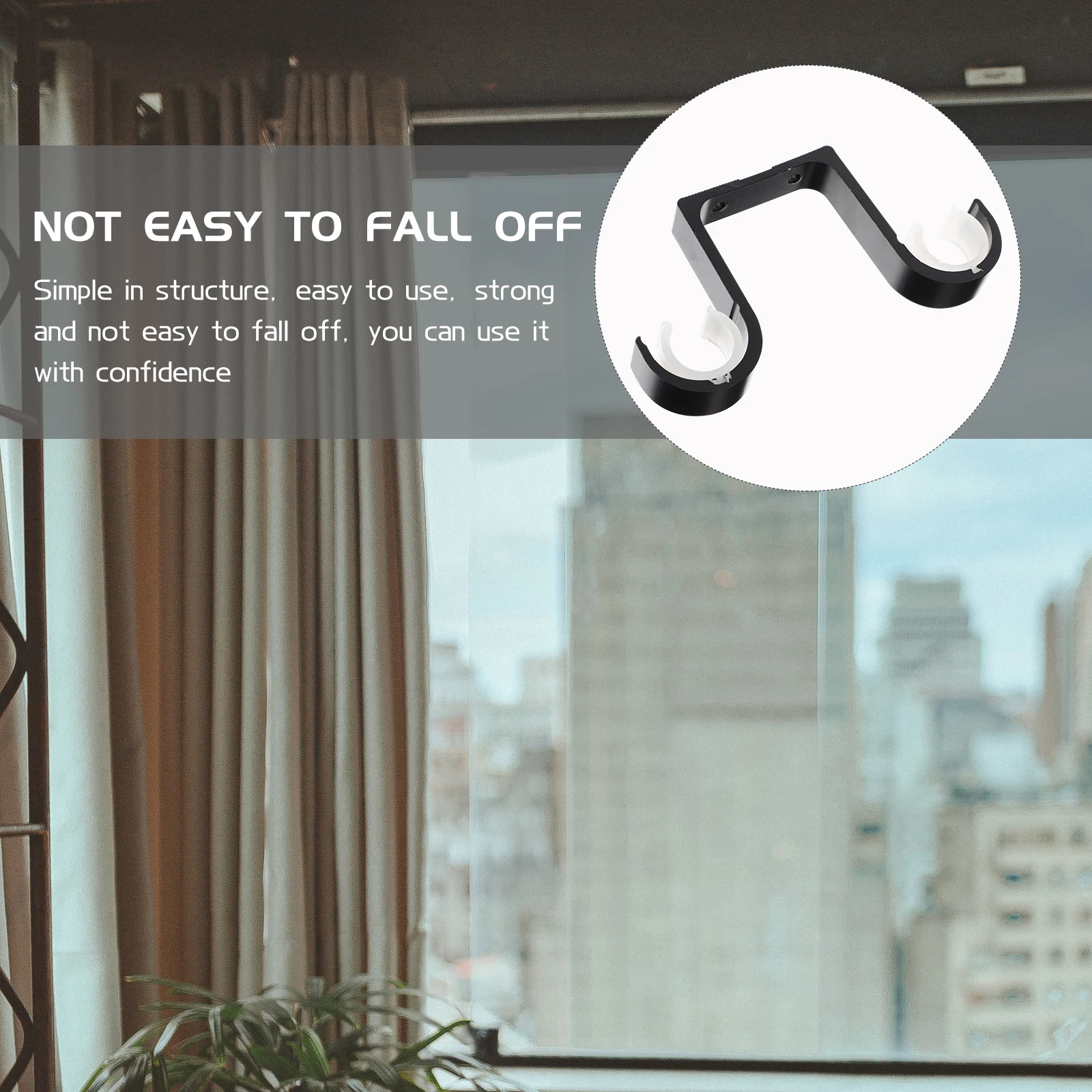 

Curtain Rod Bracket Holder Double Ceiling from for Center Support Mount Brackets Holders