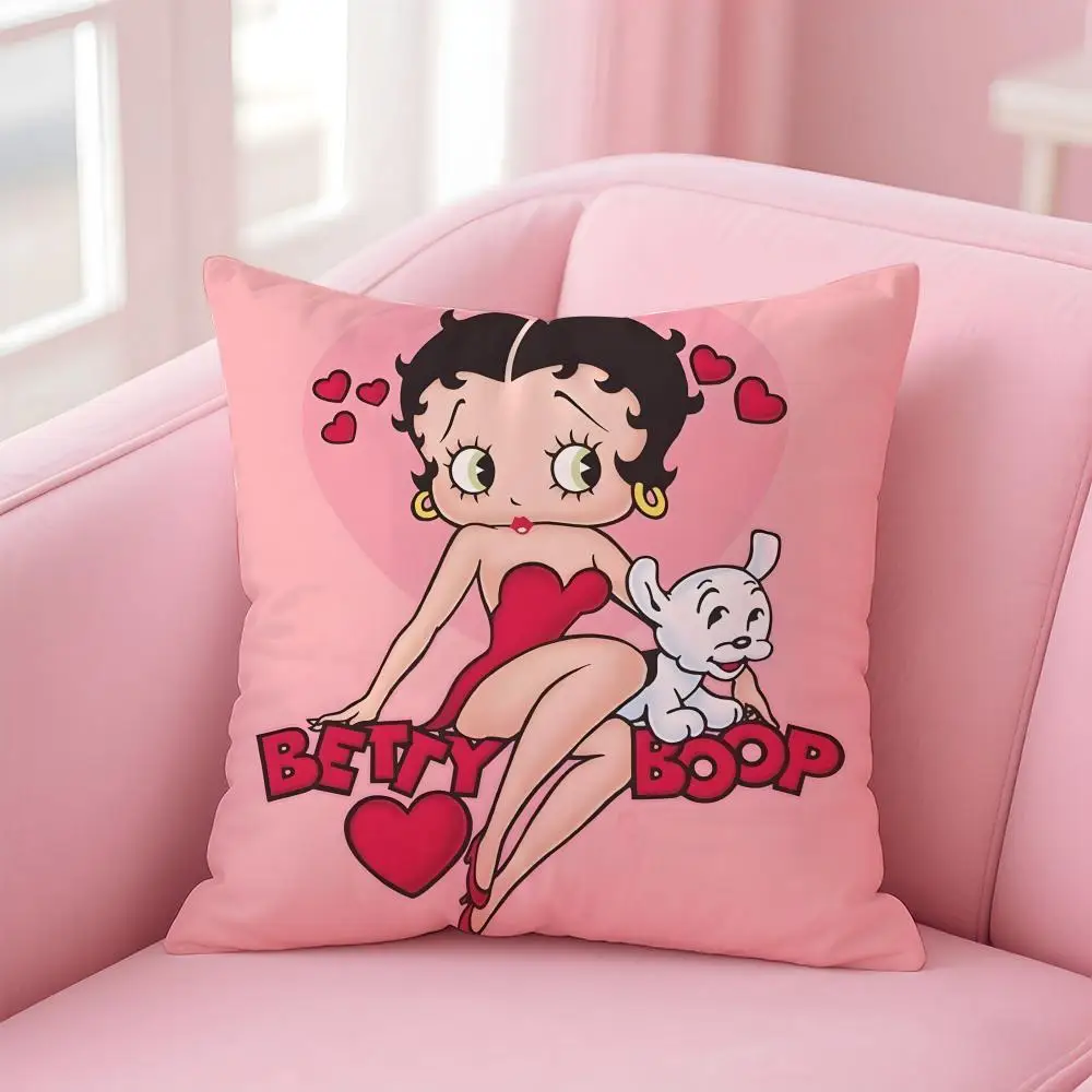 Anime B-Betty BoopS Kissenbezug, bequemer wendbarer Kissenbezug, ideal für Auto, Sofa, Schlafzimmer und darüber hinaus – Detail 6