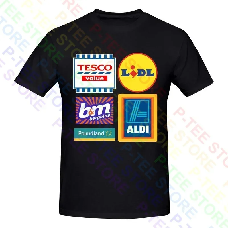 Budget Supermarkt, Tesco Wert, Liddll, Aldi,Pound land Shirt T-Shirt T-Shirt T-Shirt Neuheit