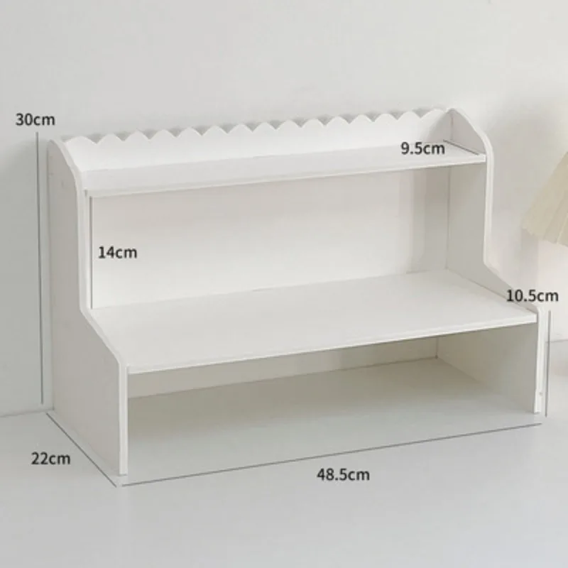Desktop Multi-layer Stationery Shelf Adding Elevated Buildings To Student Dormitories Book Organization and Cosmetics Storage
