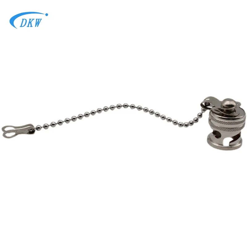 BNC tri-coaxial connector male dust cap TRB three-claw metal dust cover with chain terms