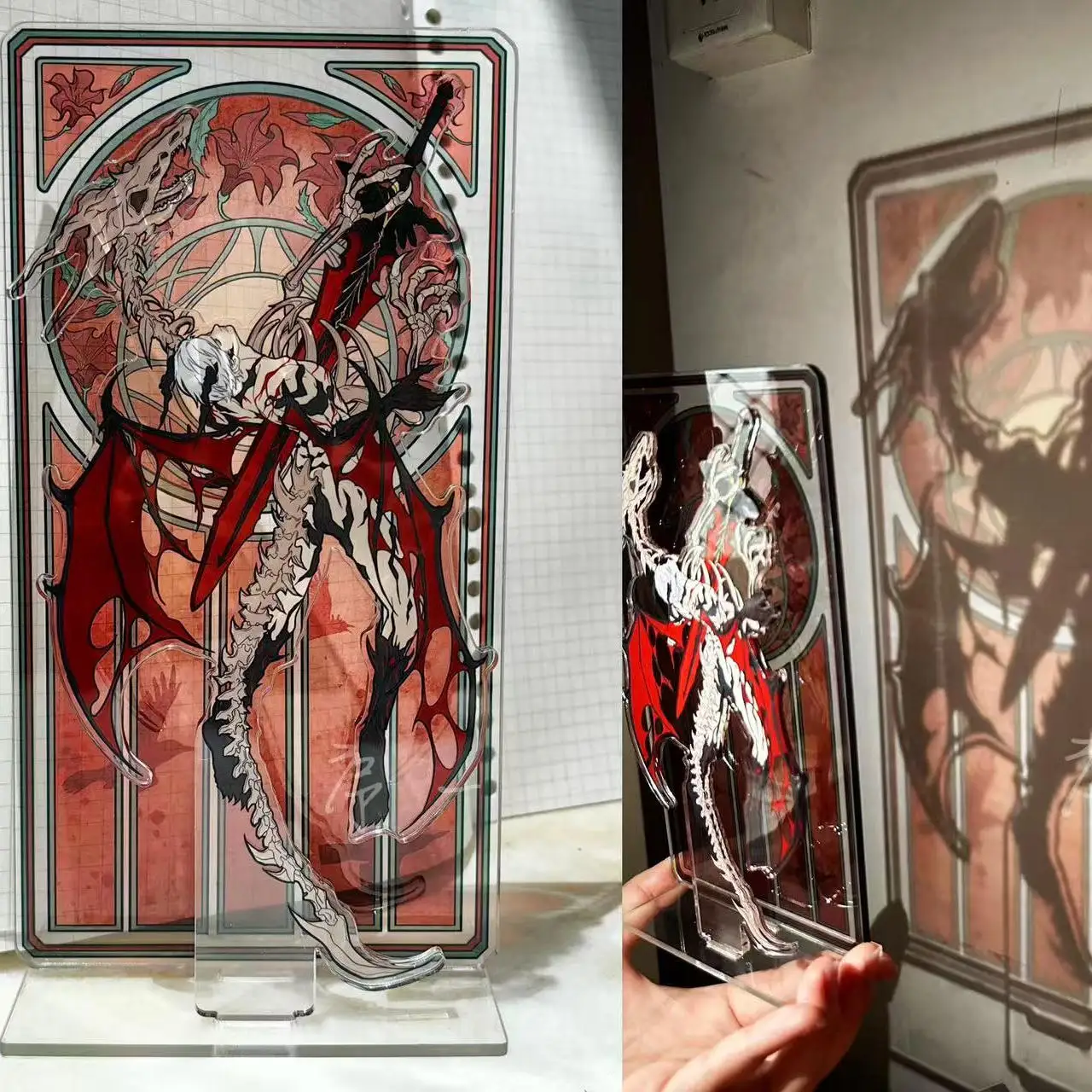 

Периферийные устройства Love and Deep Space Qin Che, акриловая подставка с двойной вставкой и эффектом света и тени, высокоэстетичная коллекция