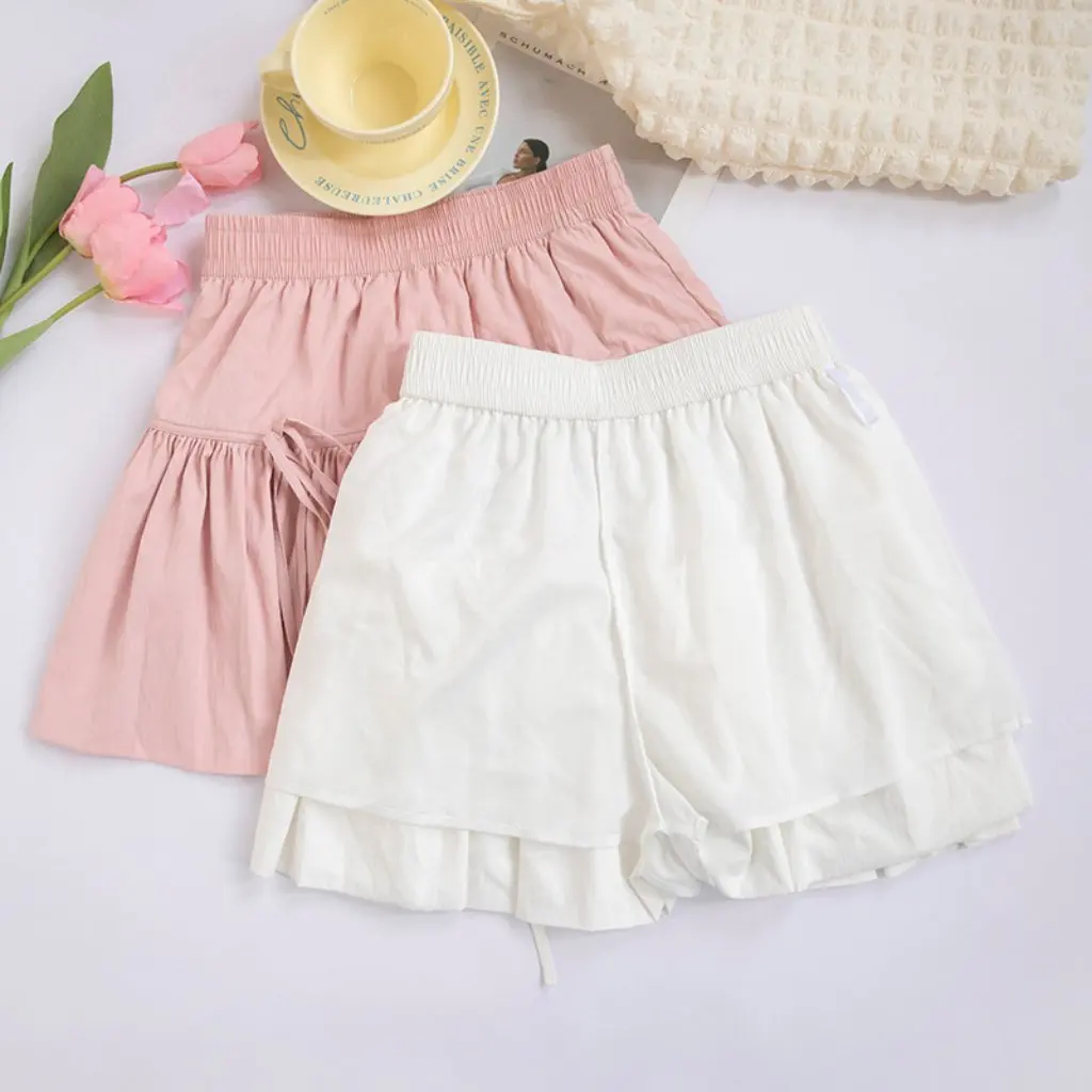 Jupe bouffante taille haute pour femmes, nouvelle jupe trapèze de Style coréen Dongdaemun avec détails de nœud, été