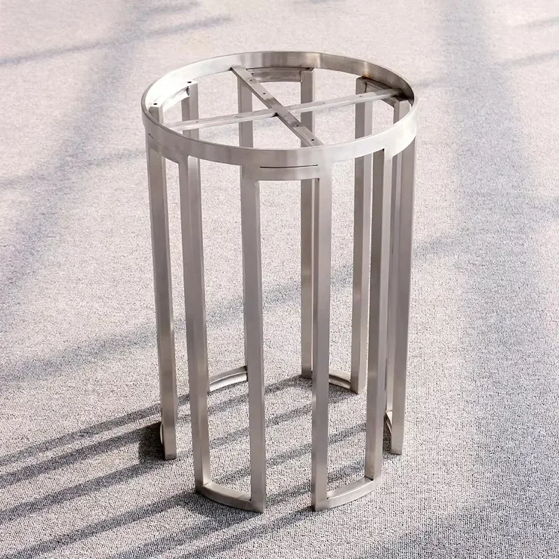 Custom New Design Stainless Steel Coffee Table Frame Gold Brushed Metal Base for Outdoor Living Room Bedroom Furniture