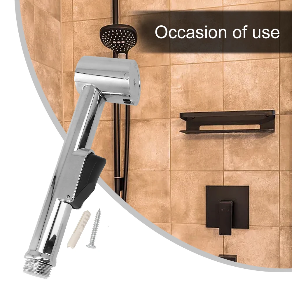 

Shower Head Spray Set Bidet Bracket Hand Held Douche Polished Useful Toilet Classic Hygienic Shower Head Bathroom Supplies