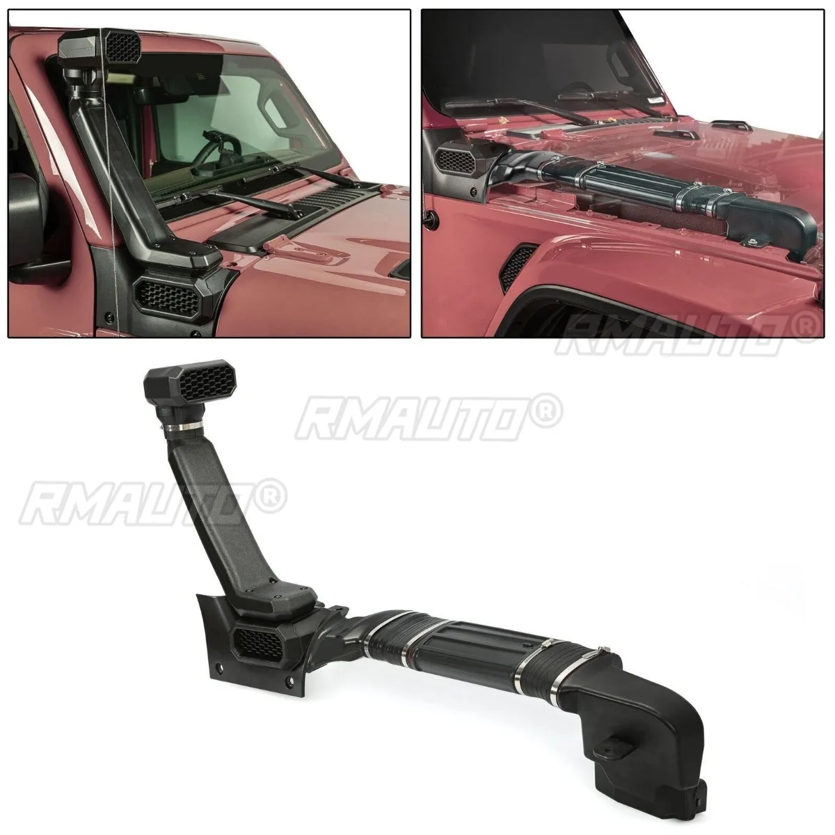 For Jeep Wrangler JL Car Snorkel Kit Air Intake Wading Hose Front Side Snorkel Desert Intake Duct Car Accessories