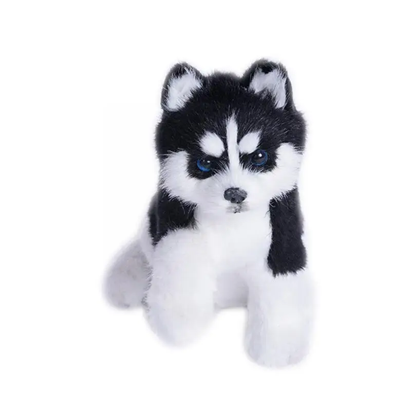 

Realistic Husky Dog Simulation Toy Dog Puppy Lifelike Handcrafted Companion Stuffed Toy Dog Pet R6Q8