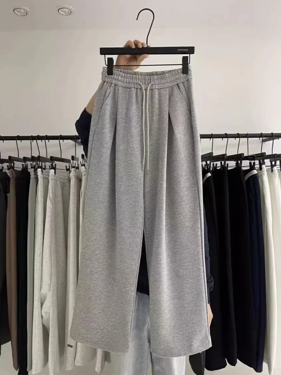 

Faionable Casual Pants Men's Draped Simple Loose Wide Leg Long Pants Pleated Faionable Straight Leg Pants New 2026