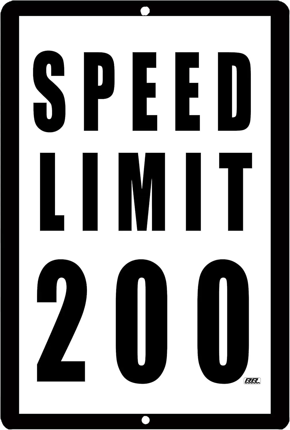 Y1,Rogue River Tactical Funny Mechanic Metal Tin Sign,  Inch, Wall Décor- Man Cave Bar Speed Limit 200 MPH-aluminum sign