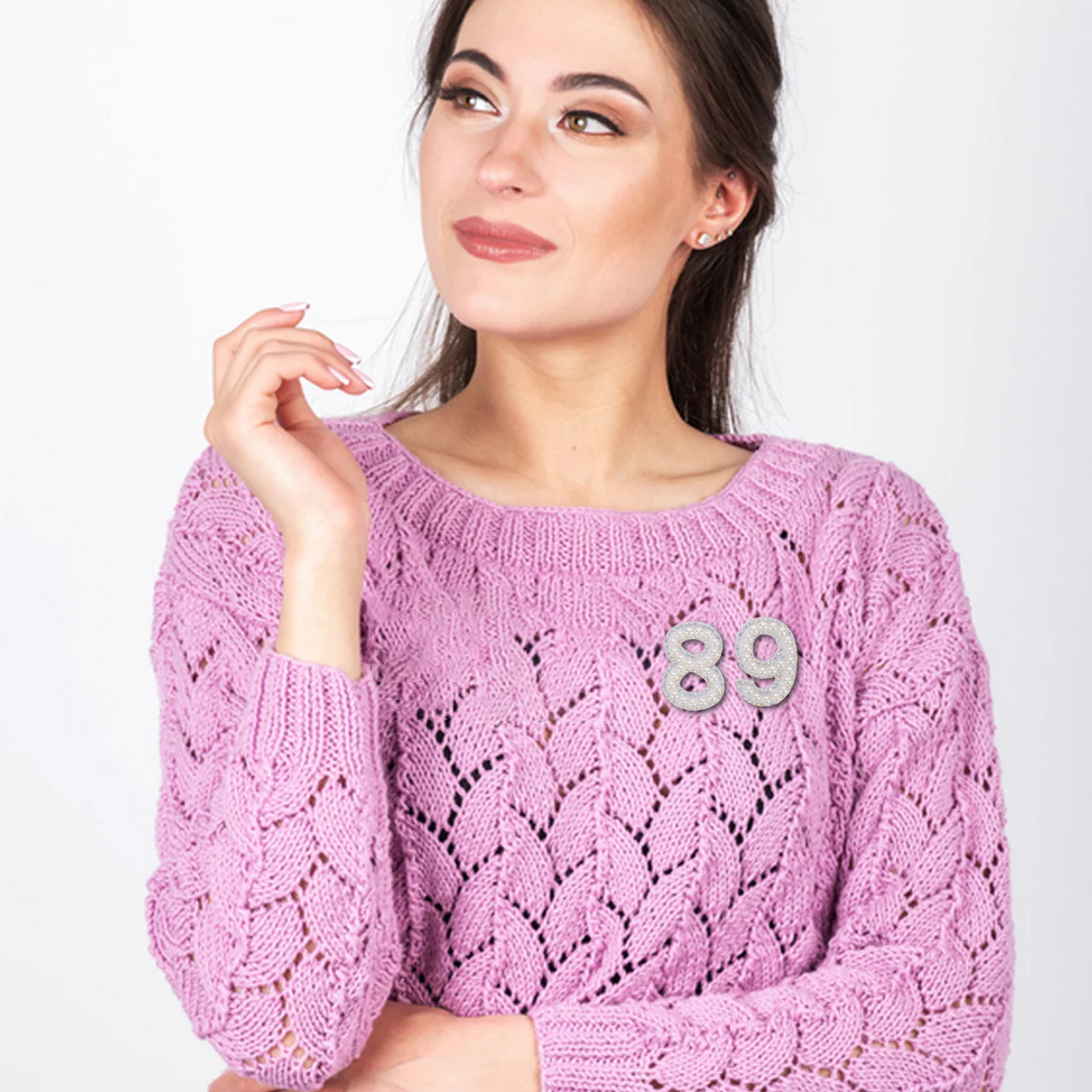 10 Pcs Pearl Diamond Sticker Clothing Patch Bling Iron Patches Embellishments for Embroidered Rhinestone Applique Plastic