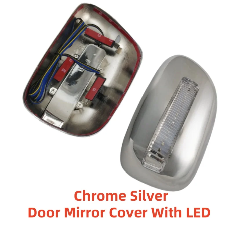 ترقية سيارة ABS كروم ملحقات الرؤية الخلفية مطلي تقليم 2001 2003 2004 2005 لتويوتا كورولا Altis غطاء مرآة الباب مع LED