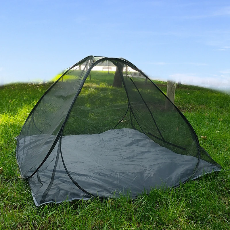 3Persons Pop Up Quick Open Indoor Mosquito Net Tent and Outdoor Camping Summer Meditation Fish Throw Mesh Pergola Breathable